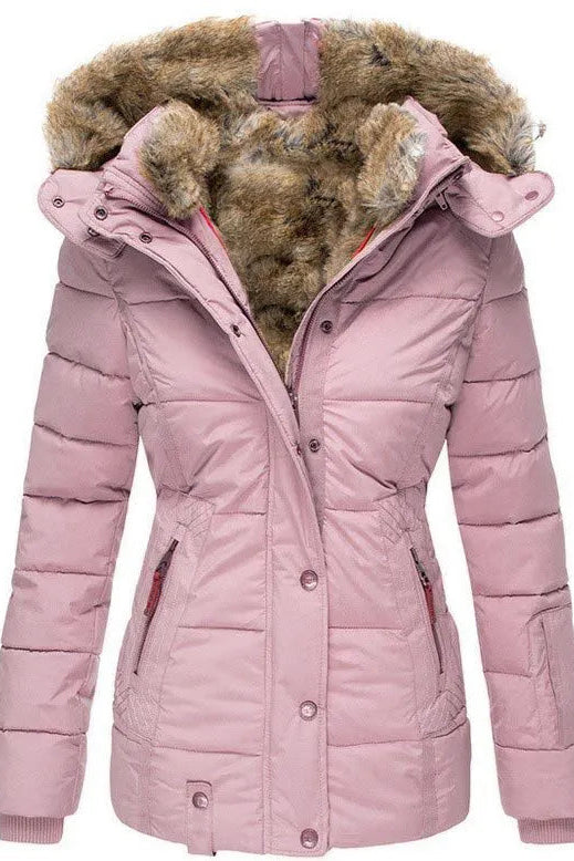 Warm Winter Coat with Fur Lining for Ladies